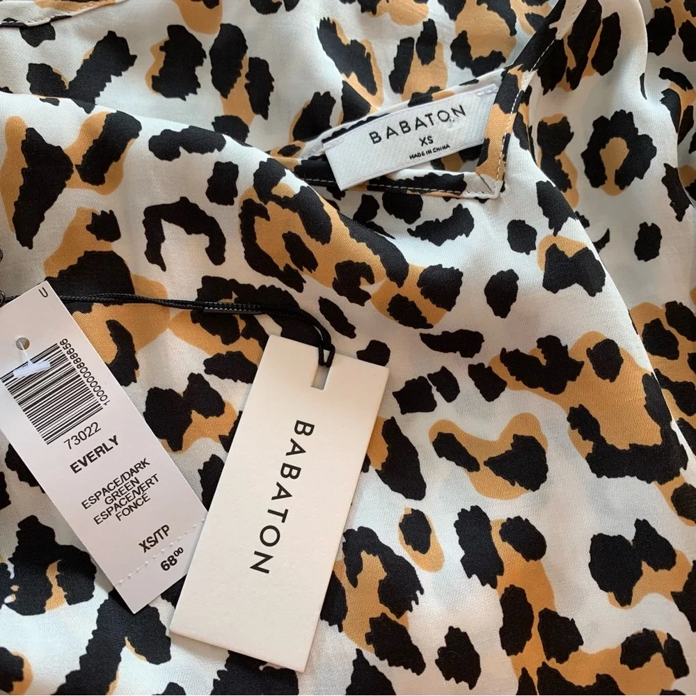 Babaton EVERLY silk leopard print camisole. - Picture 1 of 4